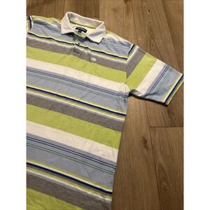 Ecko Unltd. Men's Short‎ Sleeve Colorful Striped Logo Polo Shirt XXL